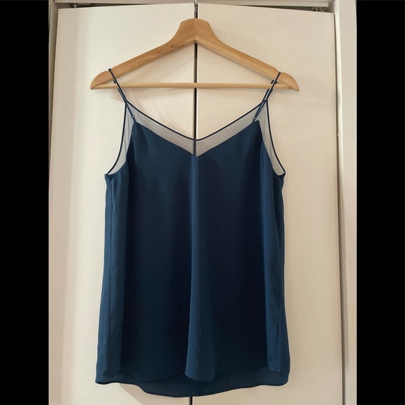*ARITZIA* Babaton V neck tank top with adjustable straps in teal blue size XS - Picture 1 of 3